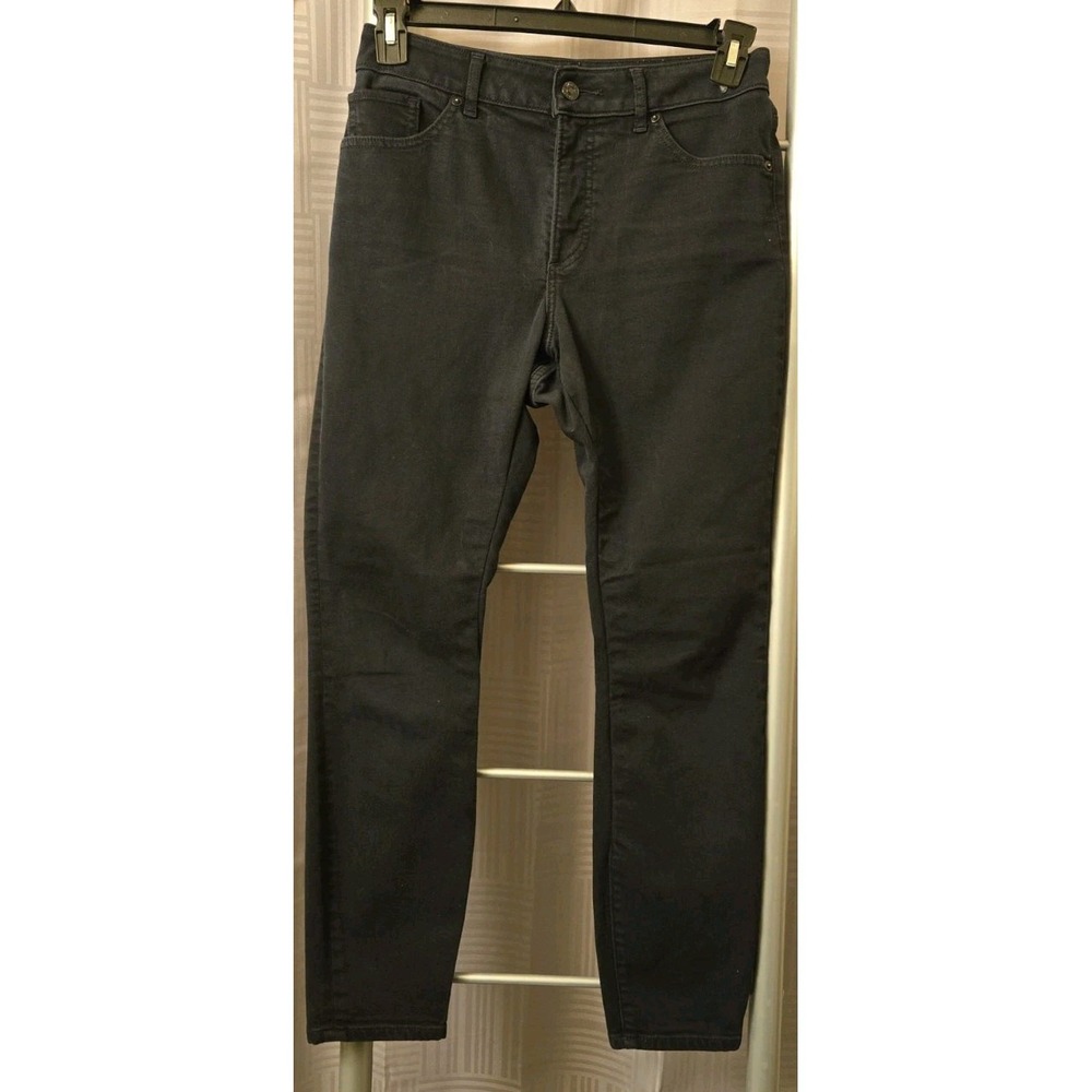 Express Jeans Curvy Skinny High Rise Stretch Black Denim Women's Size 8R 28x27.5